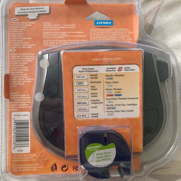 Dymo LetraTag LT-100T (NEW) - Picture 2 of 2